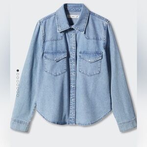 Mango Western-inspired denim shirt - size 6